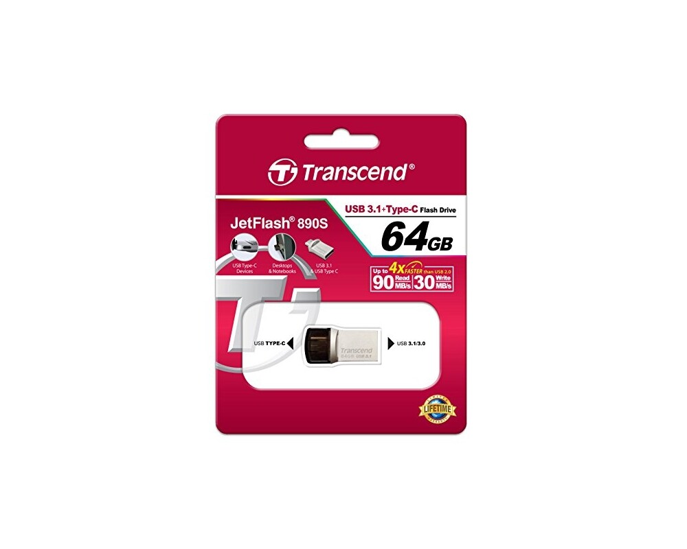 Флаш памет Transcend 64GB JETFLASH 890S 4