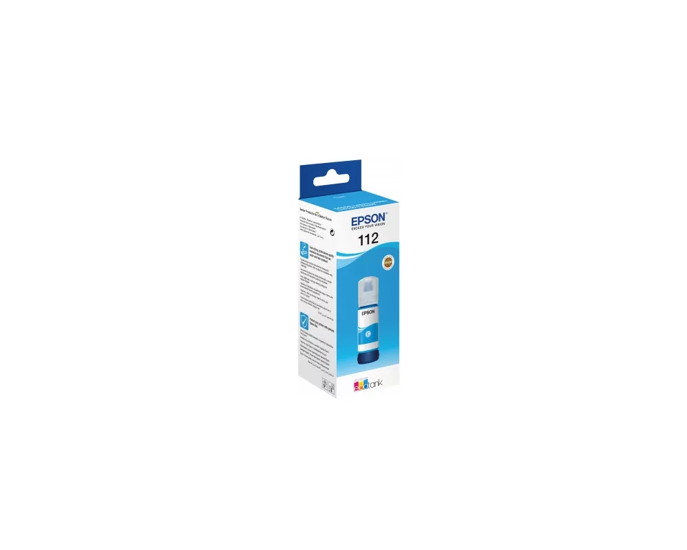 Мастило EPSON 6LB 112 EcoTank Pigment Cyan ink bottle 2