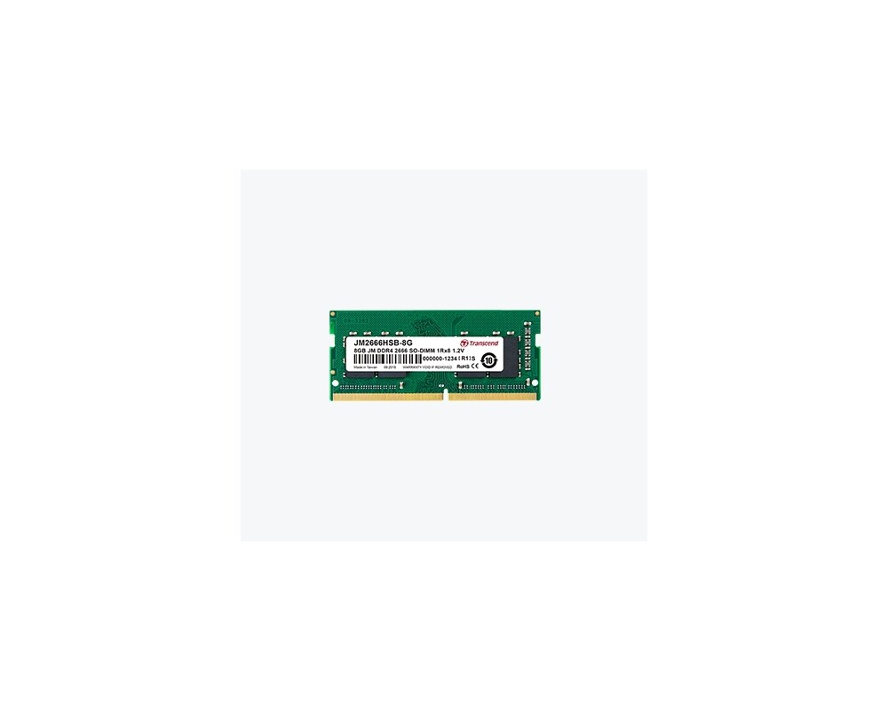 Памет Transcend 4GB 260pin SO-DIMM DDR4 2666 1Rx8 512Mx8 CL19 1.2V 2