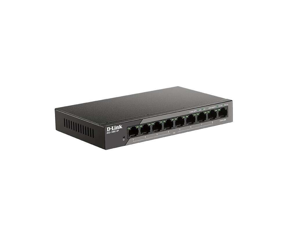 Switch (Комутатор) D-Link 9-Port 10/100 Unmanaged long range PoE Surveillance Switch 4