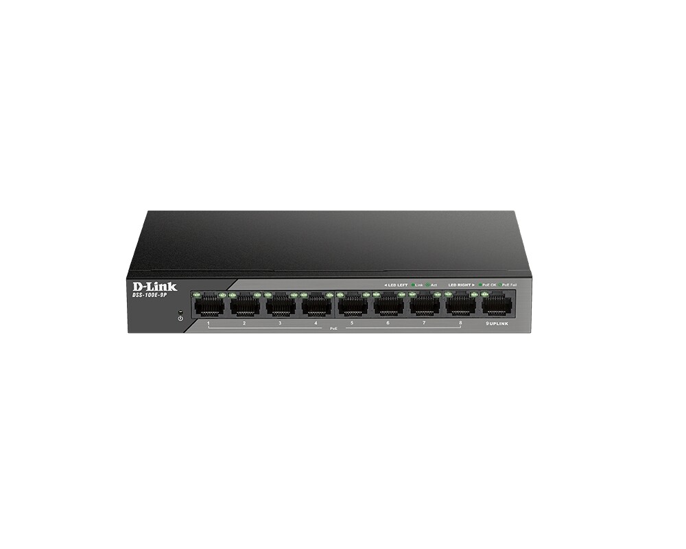 Switch (Комутатор) D-Link 9-Port 10/100 Unmanaged long range PoE Surveillance Switch 2