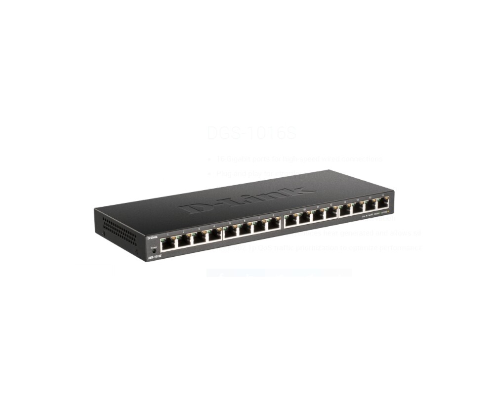 Switch (Комутатор) D-Link 16-Port 10/100/1000Mbps Unmanaged Gigabit Ethernet Switch 3