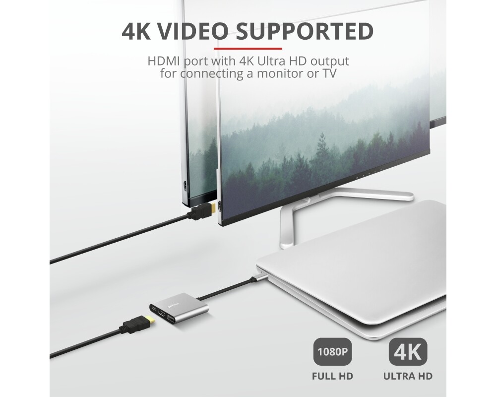 Адаптери TRUST Dalyx 3-IN-1 USB-C Adapter 7