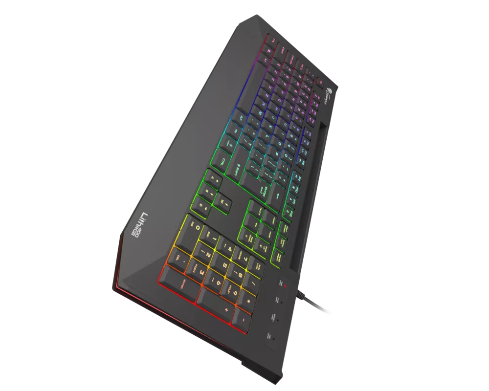 Клавиатура Genesis Gaming Keyboard Lith 400 RGB US Layout RGB Backlight X-Scissor Slim 4