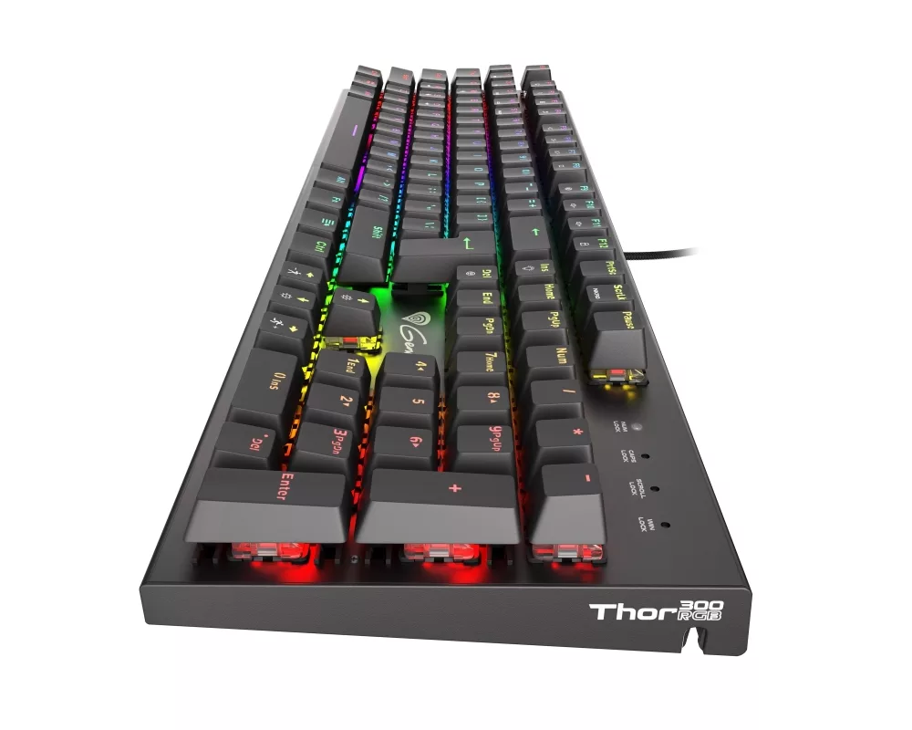 Клавиатура Genesis Mechanical Gaming Keyboard Thor 300 RGB US Layout RGB Backlight Red Switch Software 4
