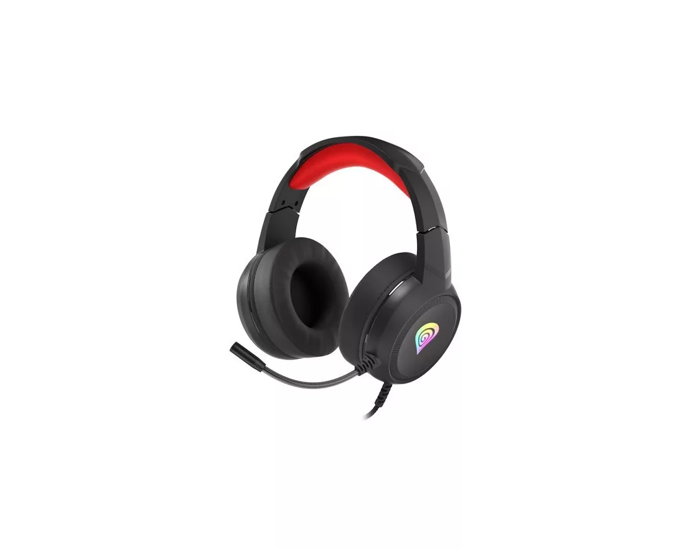 Слушалки Геймърски с микрофон Genesis Headset Neon 200 RGB Black-Red NSG-1609 2