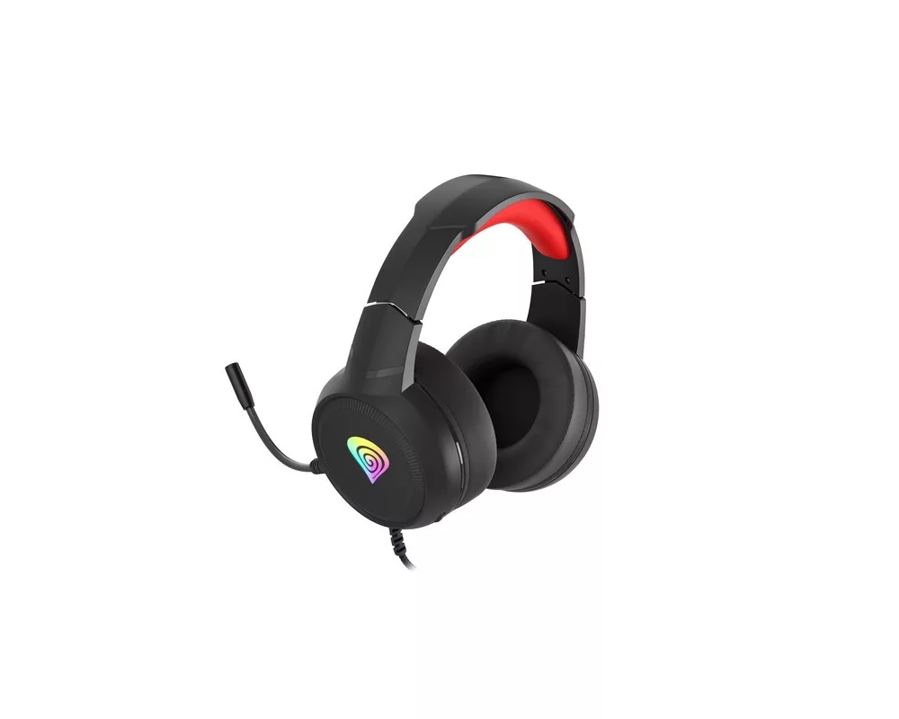 Слушалки Геймърски с микрофон Genesis Headset Neon 200 RGB Black-Red NSG-1609 12