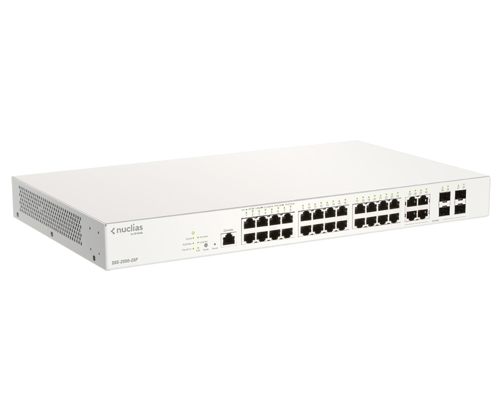 Switch (Комутатор) D-Link 28-Port Gigabit PoE+ Nuclias Smart Managed Switch including 4x 1G Combo Ports 3