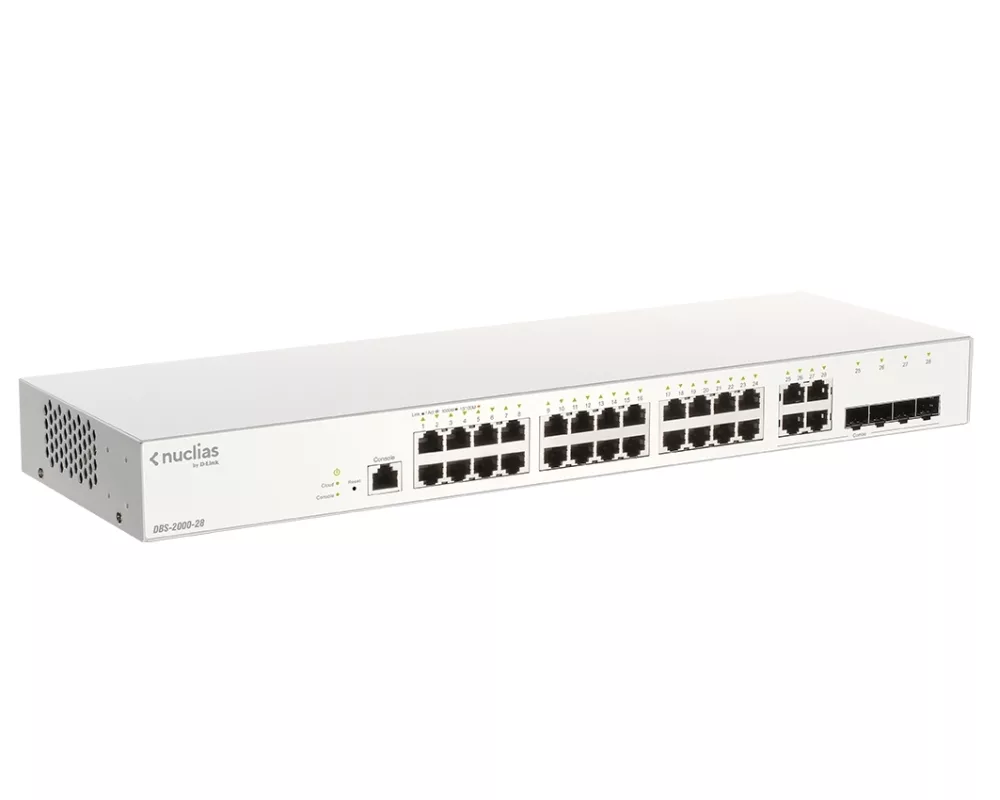 Switch (Комутатор) D-Link 28-Port Gigabit Nuclias Smart Managed Switch including 4x 1G Combo Ports (With 1 Year License) 2