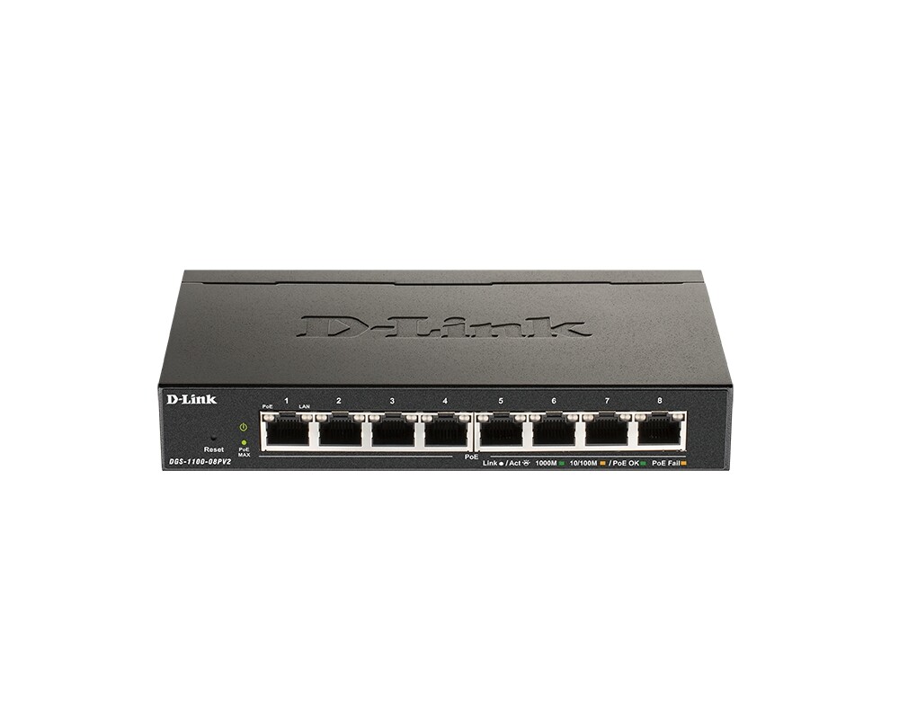 Switch (Комутатор) D-Link 8-Port PoE Gigabit Smart Managed Switch DGS-1100-08PV2 2