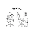 Геймърски стол Fury Gaming Chair Avenger L Black-White 5