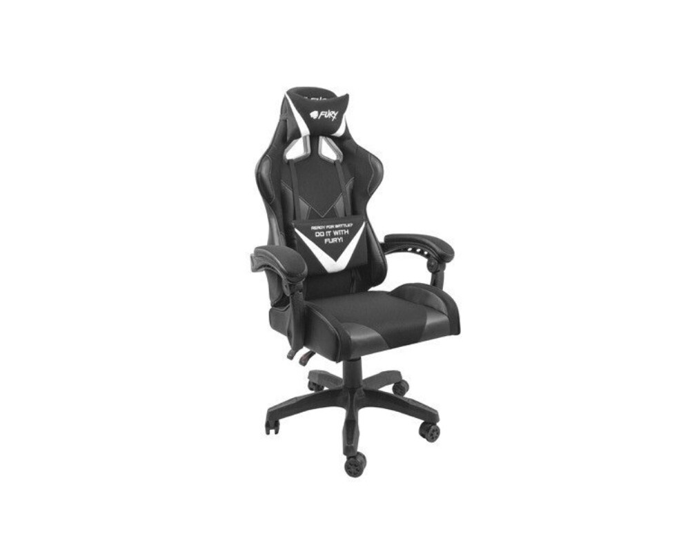 Геймърски стол Fury Gaming Chair Avenger L Black-White 2