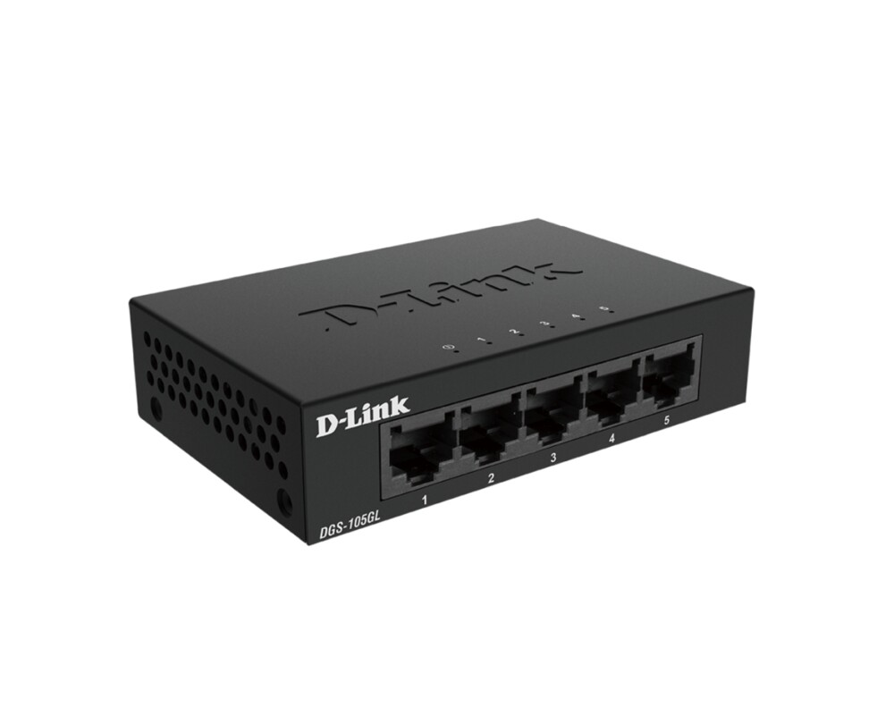 Switch (Комутатор) D-Link 5-Port Gigabit Ethernet Metal Housing Unmanaged Switch 5