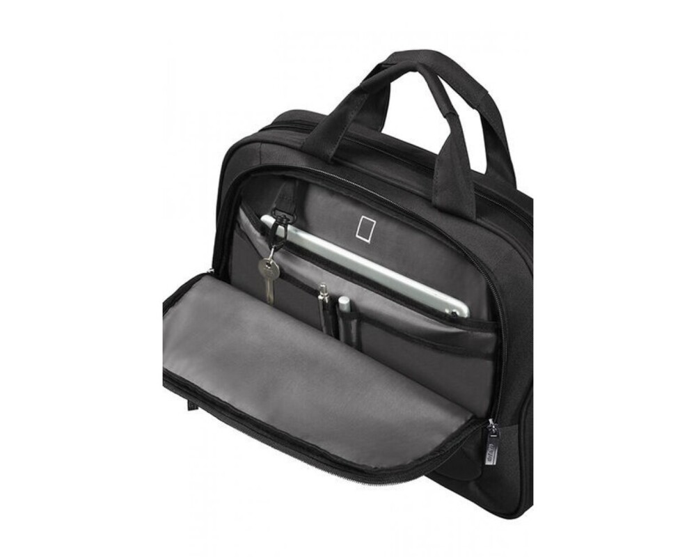 Чанта Samsonite At Work Laptop Bag 33.8-35.8cm/13.3-14.1" Black/Orange 7