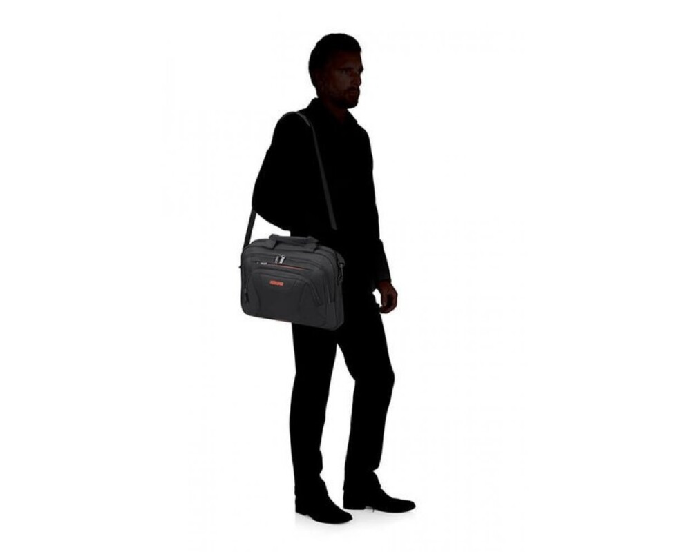 Чанта Samsonite At Work Laptop Bag 33.8-35.8cm/13.3-14.1" Black/Orange 3