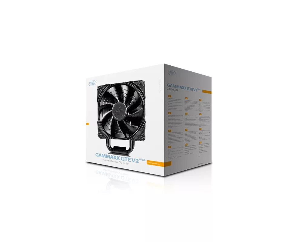 Охладител за процесор DeepCool GAMMAXX GTE V2 BLACK - LGA1200/... 18