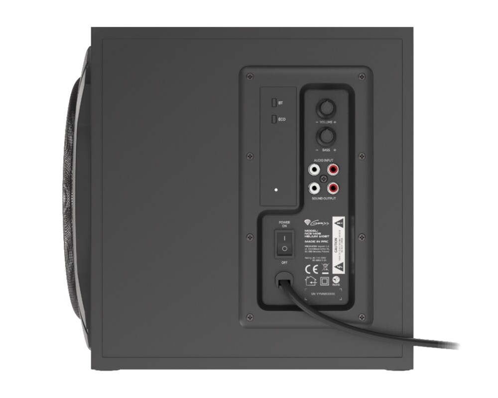 Тонколони Genesis Speakers Helium 610BT 60W Rms 2.1 Black Wired Remote Control 5