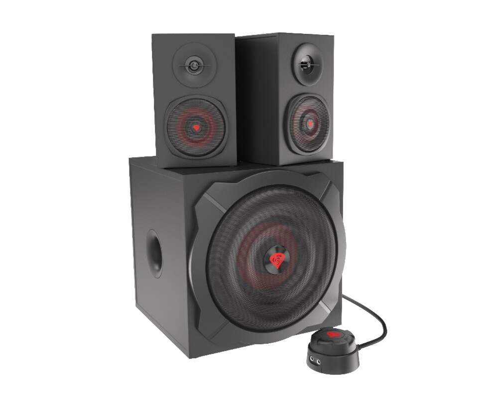 Тонколони Genesis Speakers Helium 610BT 60W Rms 2.1 Black Wired Remote Control 2