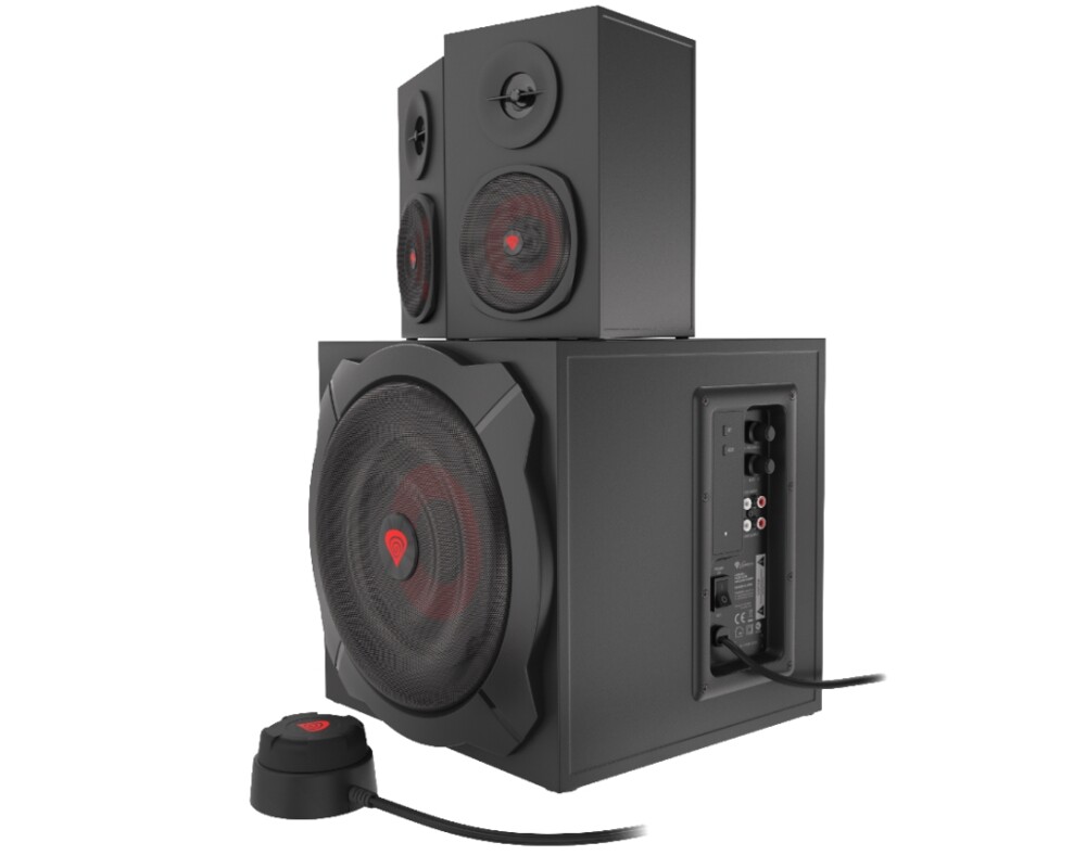Тонколони Genesis Speakers Helium 610BT 60W Rms 2.1 Black Wired Remote Control 3