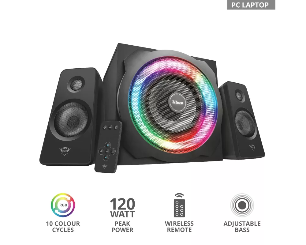Тонколони TRUST GXT 629 Tytan 2.1 RGB Speaker Set 7