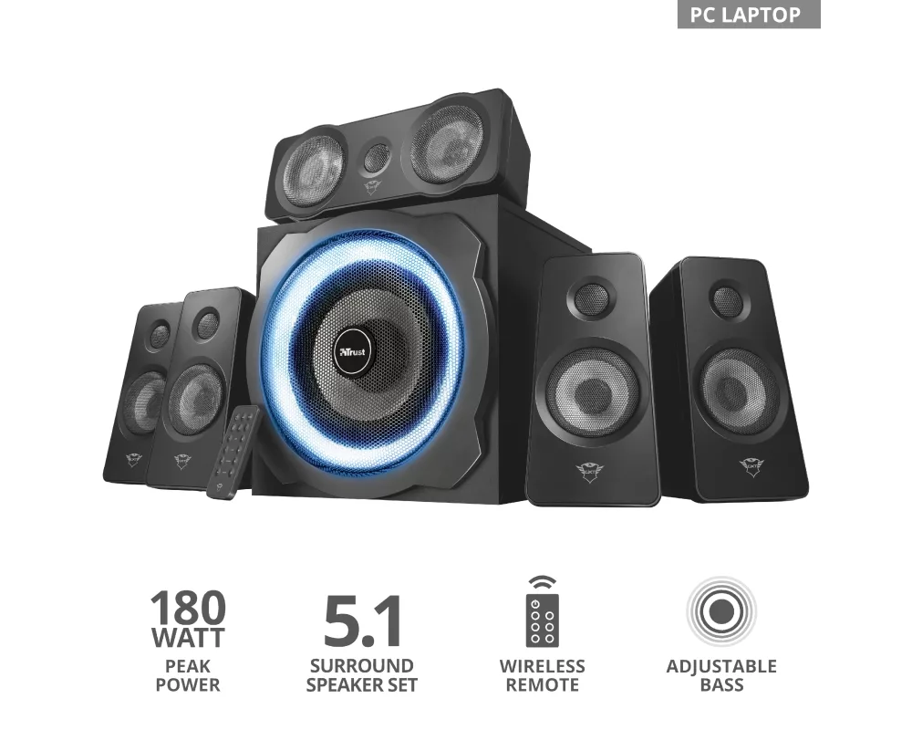 Тонколони TRUST GXT 658 Tytan 5.1 Surround Speaker System 4