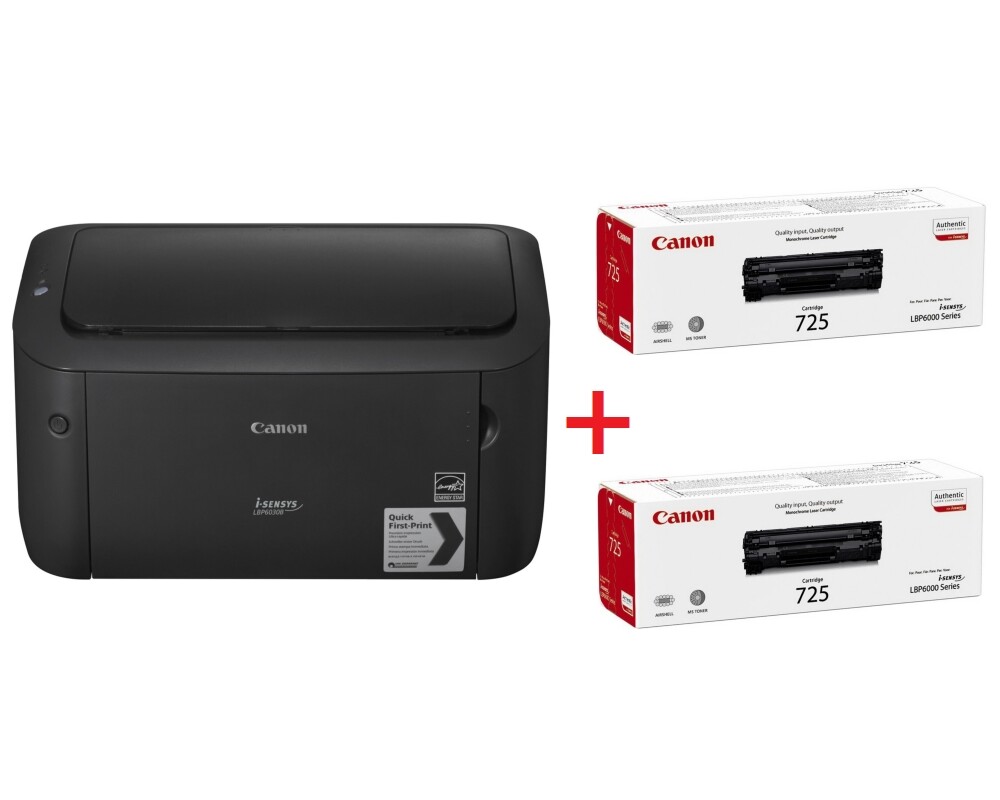 Принтер Canon i-SENSYS LBP6030B + 2x Canon CRG-725 3