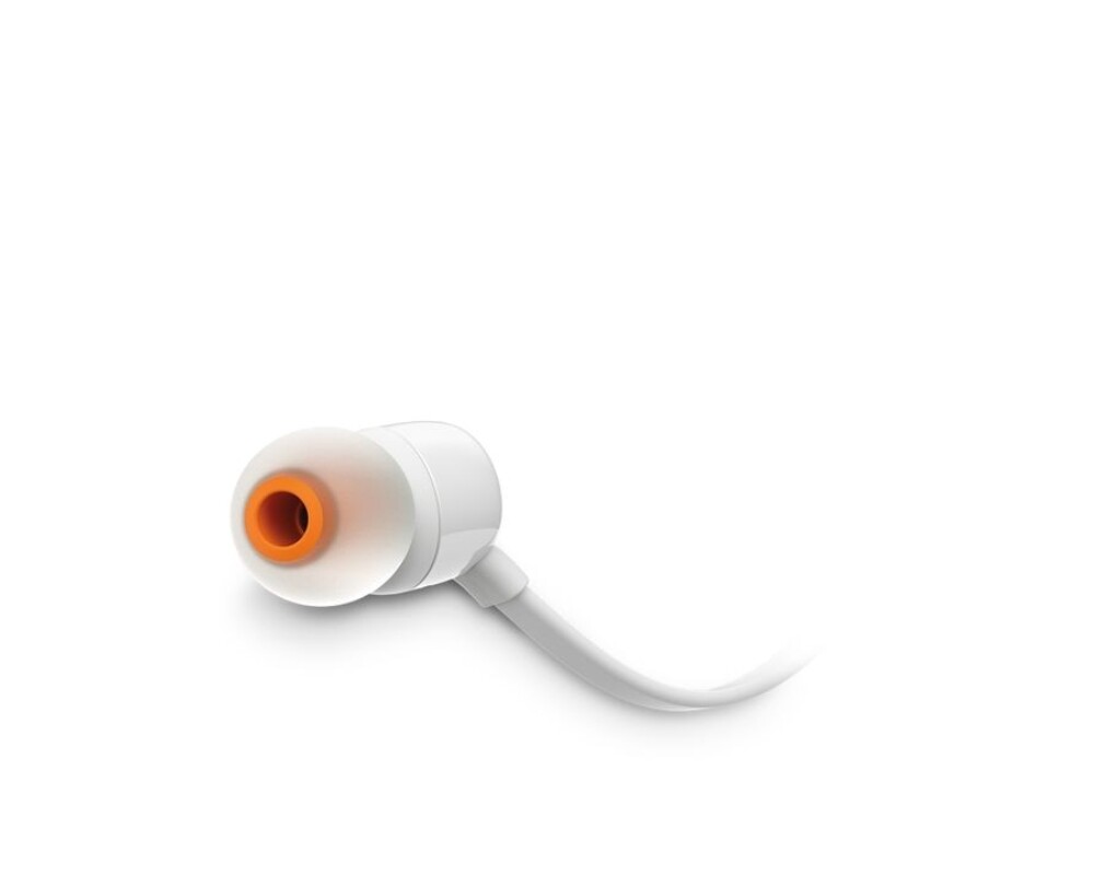 Слушалки JBL T110, In Ear, Бял 5