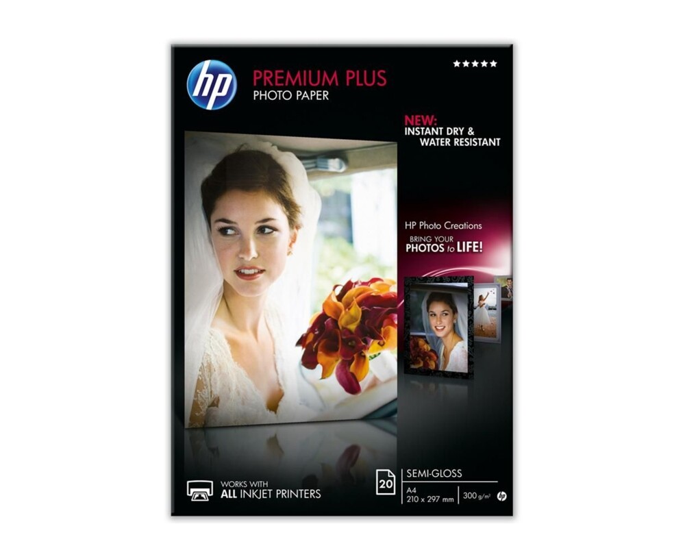 Хартия HP original Premium Plus Semi-gloss Photo Paper white 300g