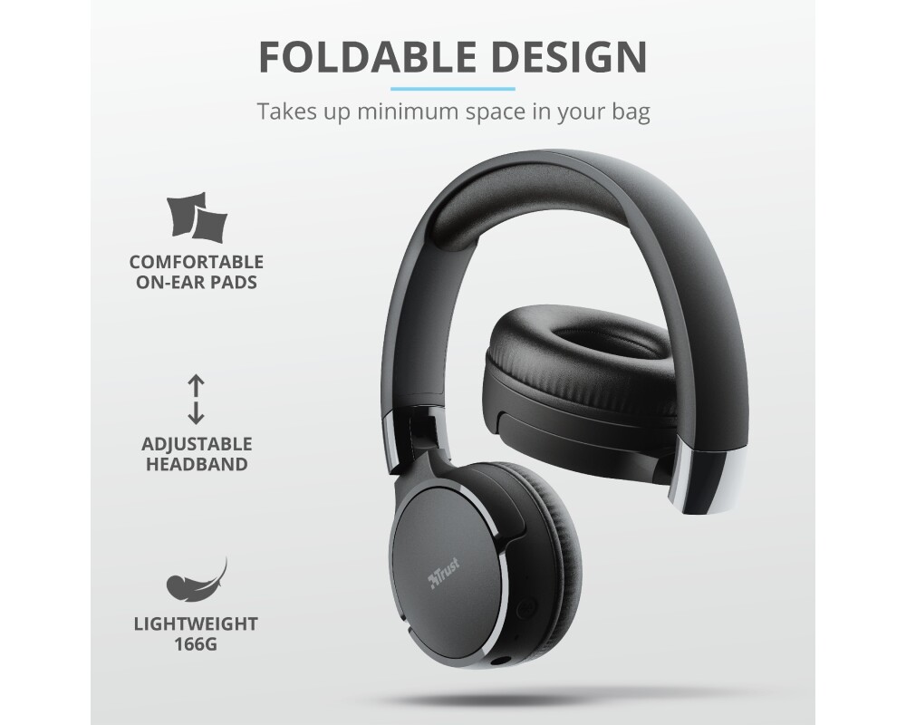 Слушалки TRUST Zena Bluetooth Wireless Headphones 8