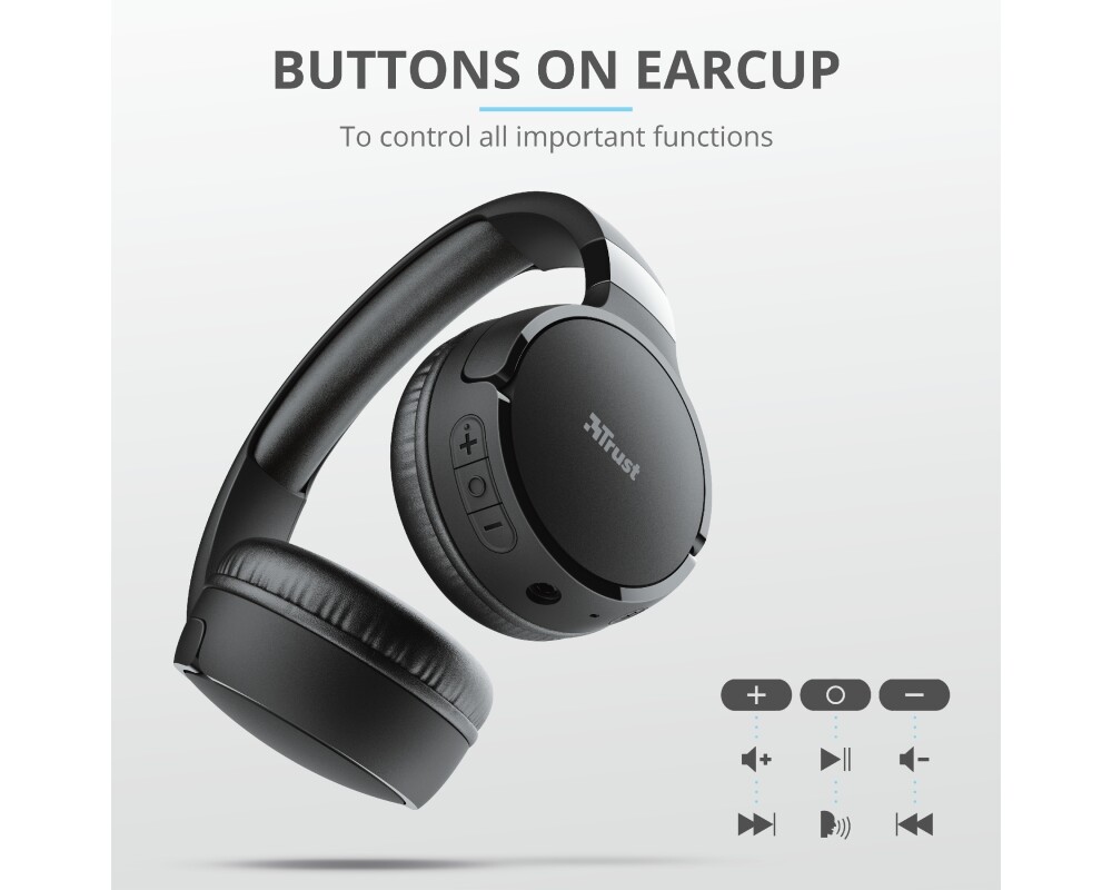 Слушалки TRUST Zena Bluetooth Wireless Headphones 9
