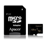 <span>Флаш карта</span> Apacer 128GB Micro-Secure Digital XC UHS-I Class 10 (1 adapter) <span class='catalog-num-in-name'>AP128GMCSX10U1-R</span> - 