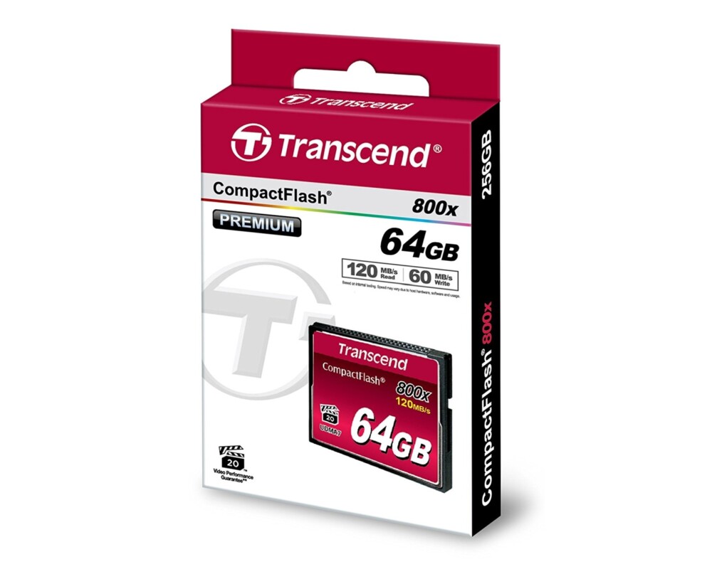Флаш карта Transcend 64GB CF Card (800x) 5
