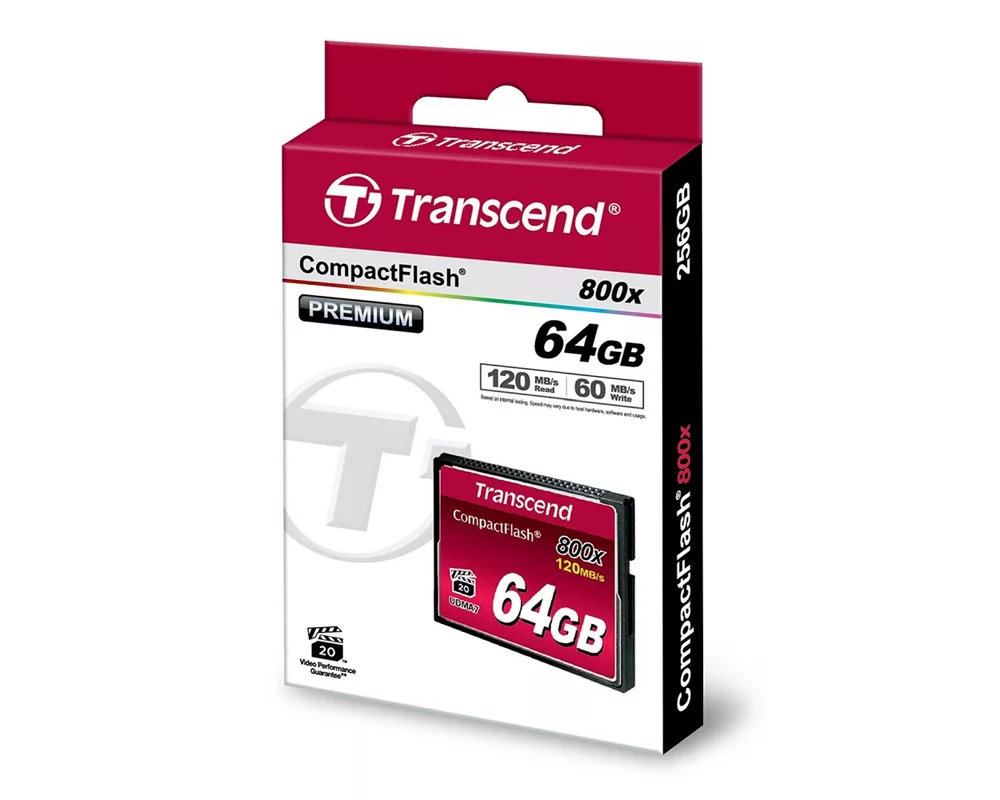 Флаш карта Transcend 64GB CF Card (800x) 5