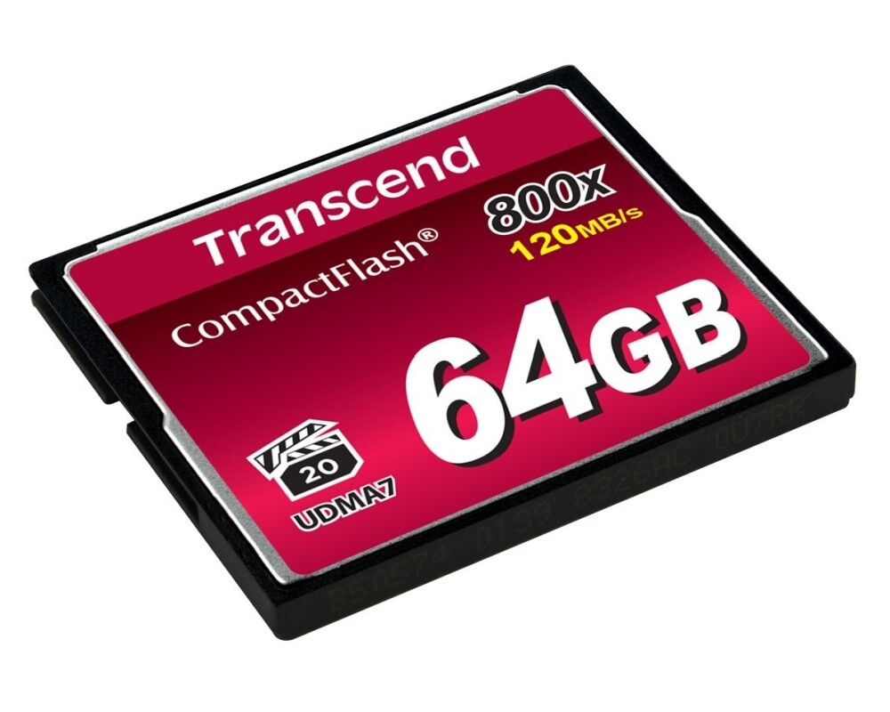 Флаш карта Transcend 64GB CF Card (800x) 2