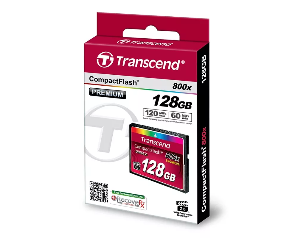 Флаш карта Transcend 128GB CF Card (800x) 5