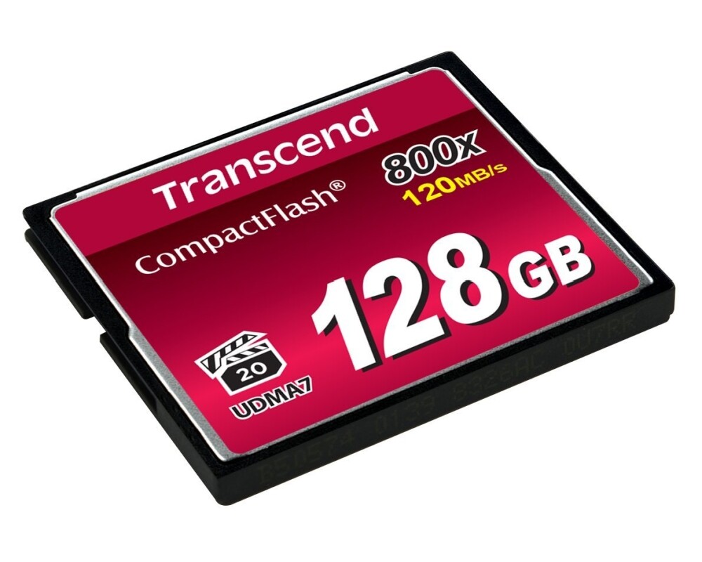 Флаш карта Transcend 128GB CF Card (800x) 2