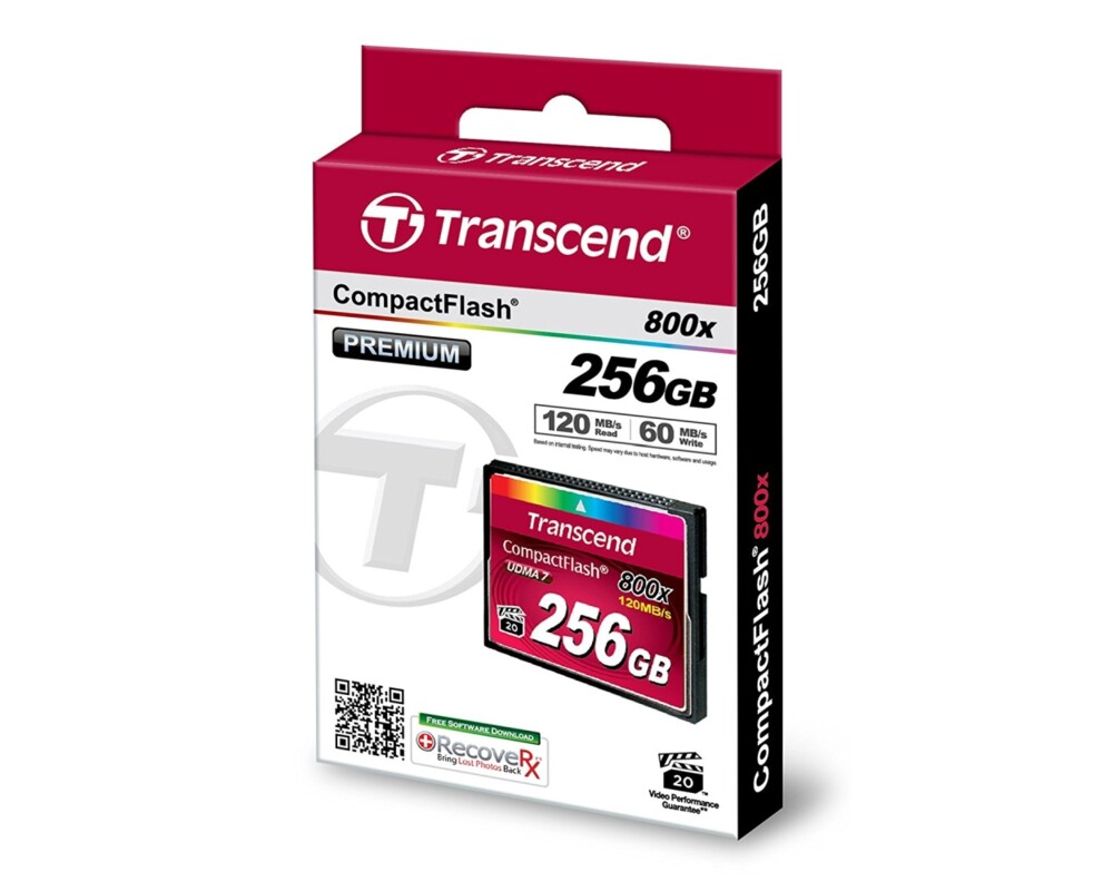 Флаш карта Transcend 256GB CF Card (800x) 4