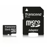 <span>Флаш карта</span> Transcend 32GB micro SDHC (with adapter <span class='catalog-num-in-name'>TS32GUSDHC10</span> - 