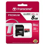 Флаш карта Transcend 8GB micro SDHC UHS-I Premium (with adapter 3