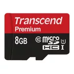 Флаш карта Transcend 8GB micro SDHC UHS-I Premium (with adapter 2