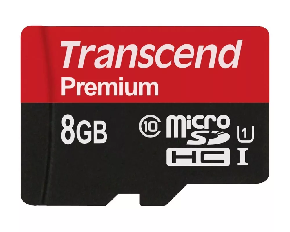 Флаш карта Transcend 8GB micro SDHC UHS-I Premium (with adapter 2