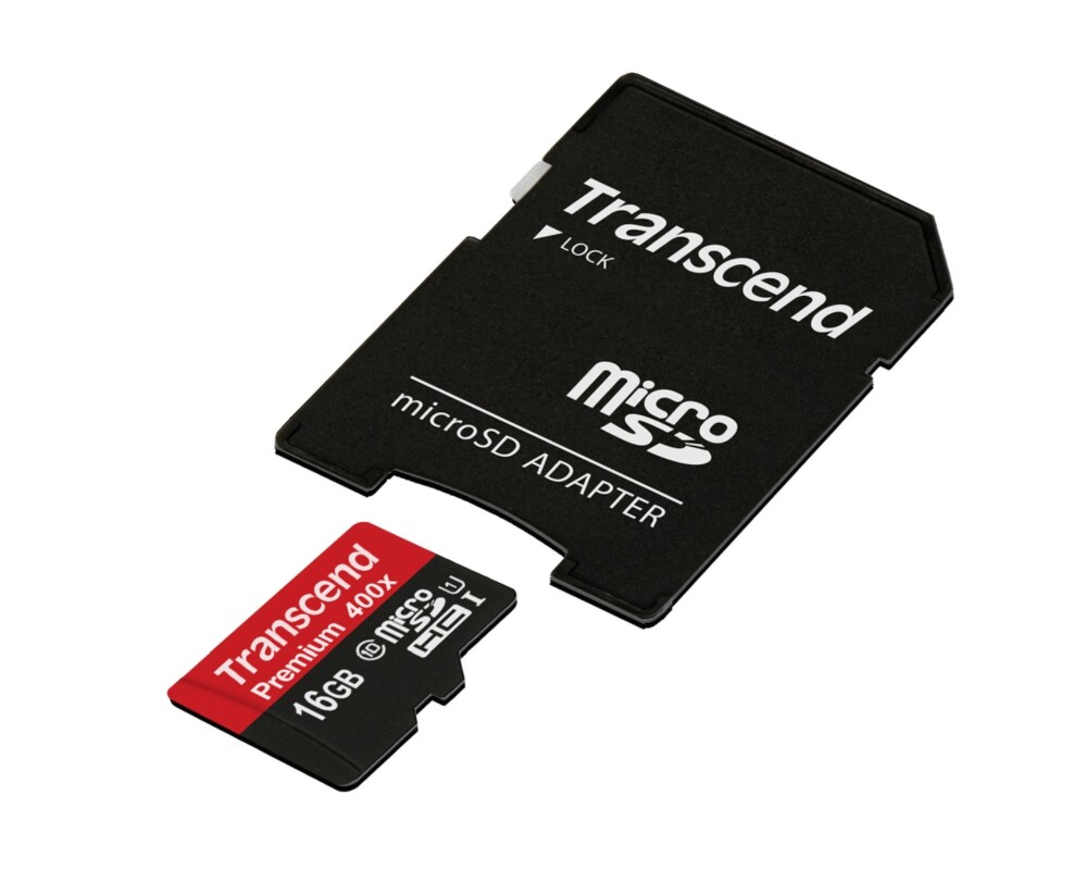 Флаш карта Transcend 16GB micro SDHC UHS-I Premium (with adapter 2