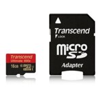 <span>Флаш карта</span> Transcend 16GB micro SDHC UHS-I Ultimate (with adapter <span class='catalog-num-in-name'>TS16GUSDHC10U1</span> - 