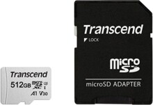  512GB Transcend microSD w/ adapter UHS-I U3 A1 195768 TS512GUSD300S-A на топ цена - PIC.bg