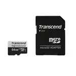 <span>Флаш карта</span> Transcend 64GB micro SD w/ adapter U1 <span class='catalog-num-in-name'>TS64GUSD350V</span> - 