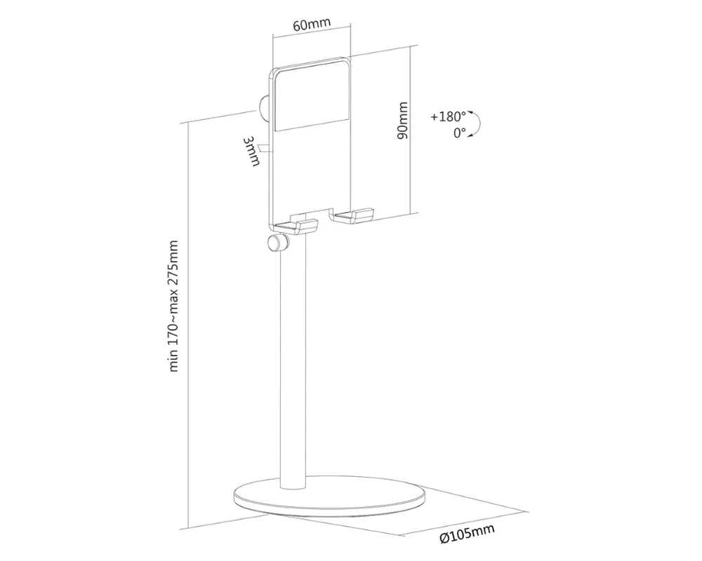 Стойка Neomounts Phone Desk Stand (suited for phones up to 7") 10