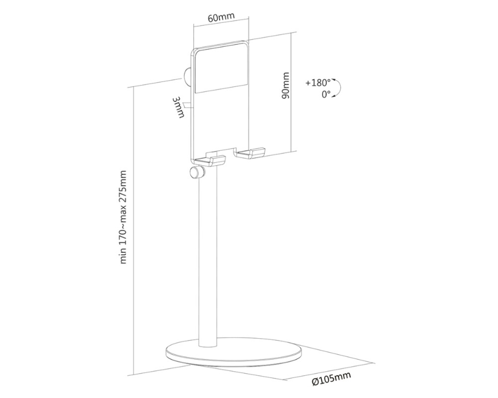 Стойка Neomounts Phone Desk Stand (suited for phones up to 7") 10