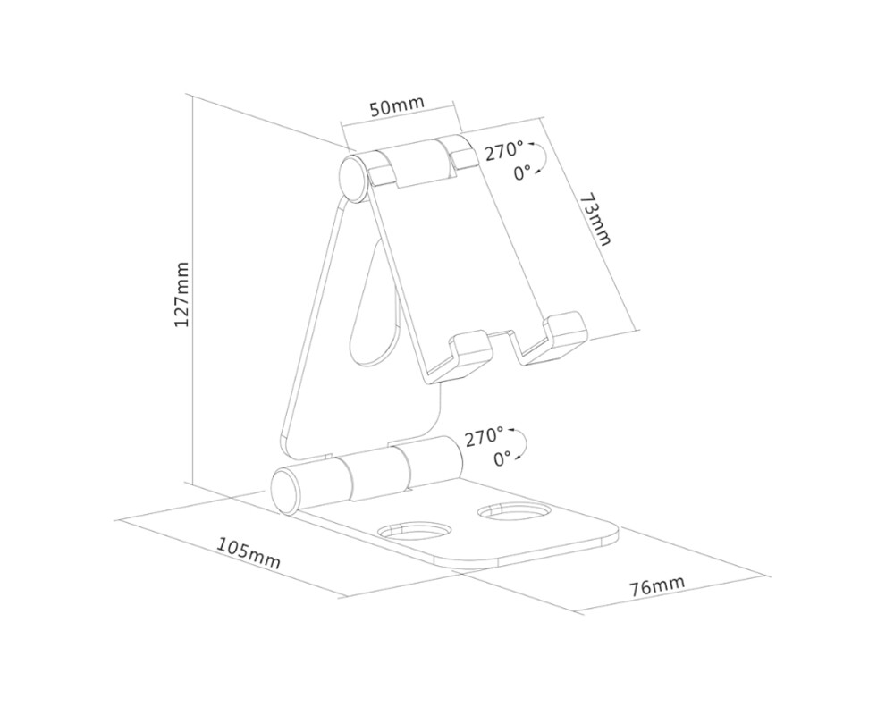 Стойка Neomounts Phone Desk Stand (suited for phones up to 7") 7