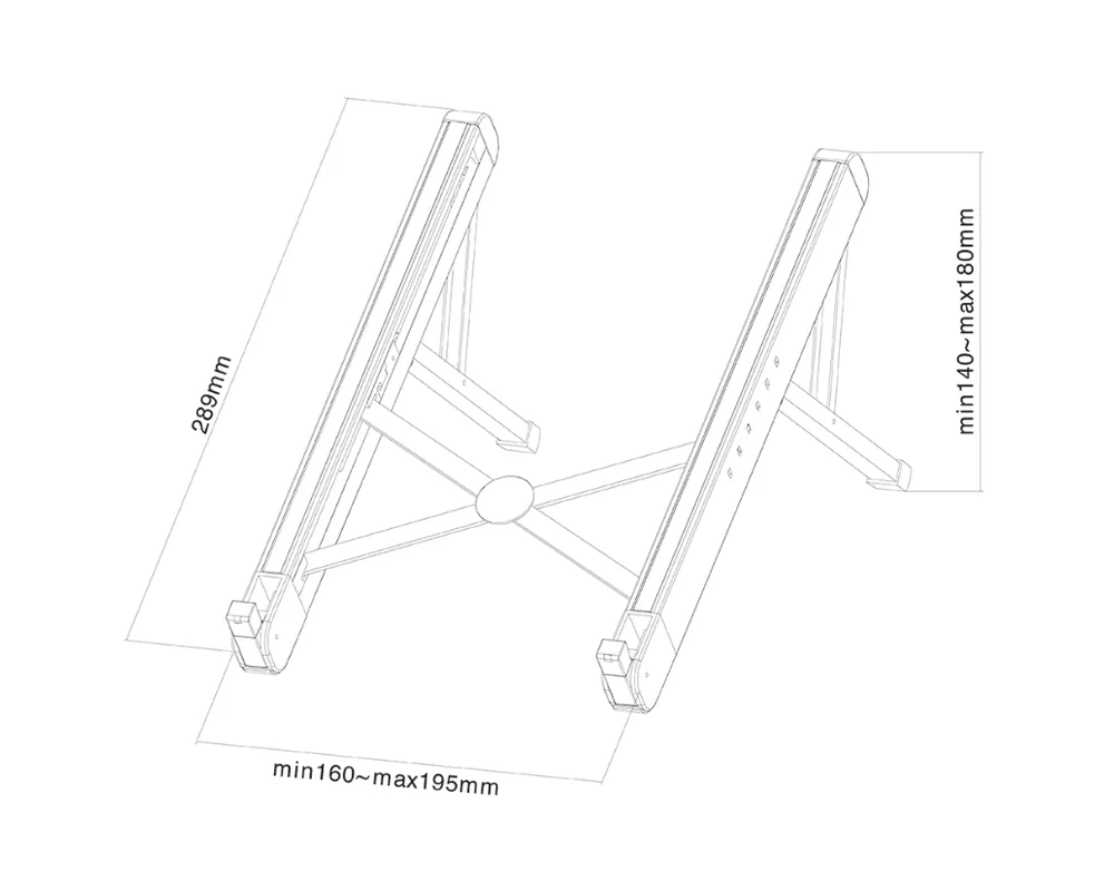 Стойка Neomounts Foldable Notebook Desk Stand (ergonomic) 9