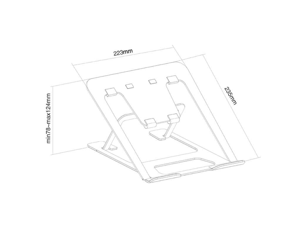 Стойка Neomounts by NewStar Notebook Desk Stand (ergonomic) 9
